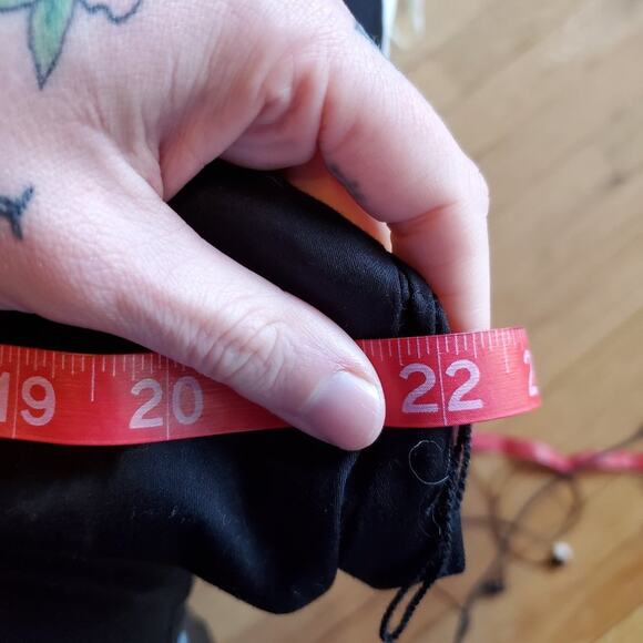 Vintage 90s Y2K Black White Trim Sleeveless Midi Dress Goth Summer VIbes Size 24 - Picture 3 of 11